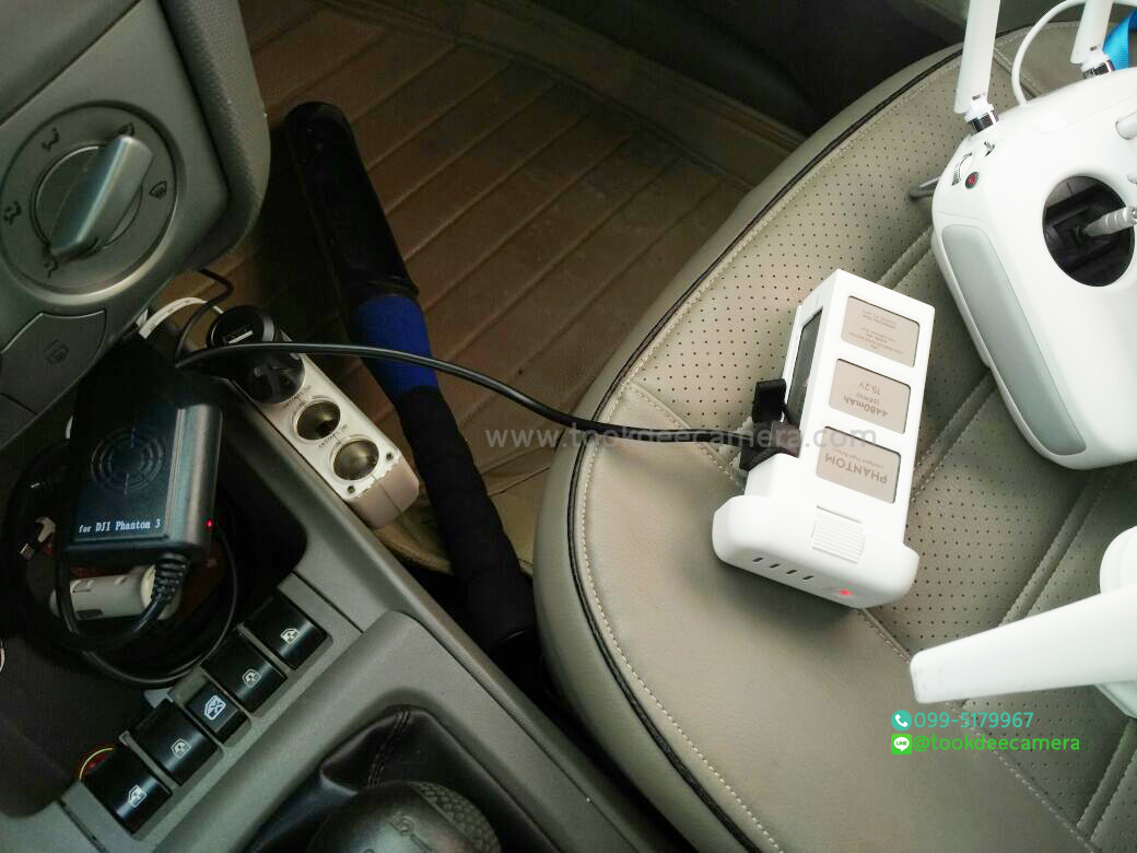 ที่ชาร์จแบตในรถDji Phantom 3 Battery (PreOrder รอสินค้า 10-14วัน)