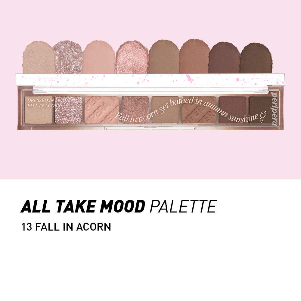 พาเลทอายแชโดว์เพริเพร่า Peripera Eyeshadow Fall in Acorn Palette