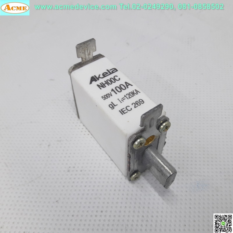 Fuse Akela รุ่น NH00C, 100A, 500V