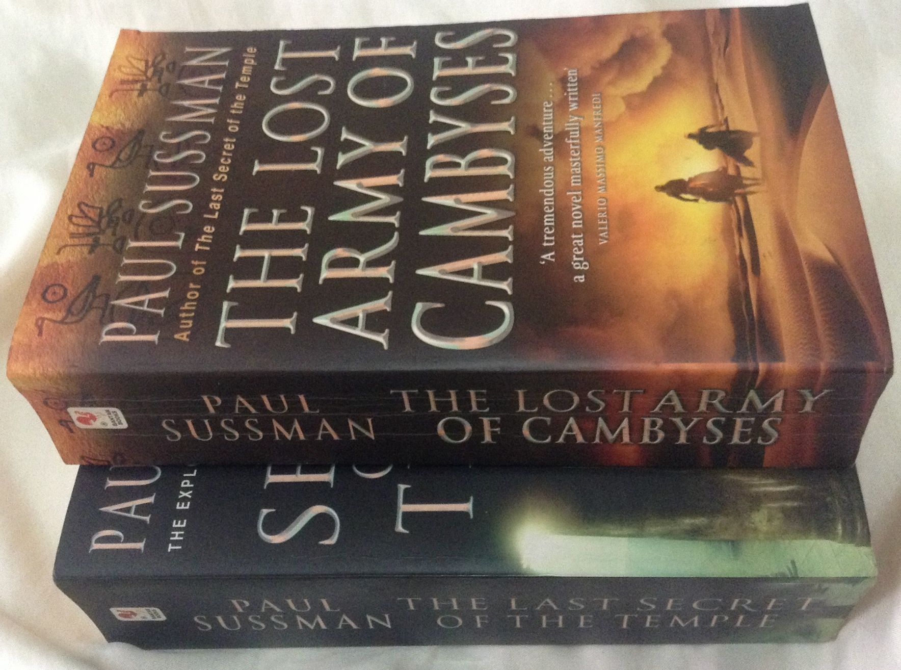 The Lost Army Of Cambyses , The Last Secret Of The Temple by Paul Sussman ราคา 400