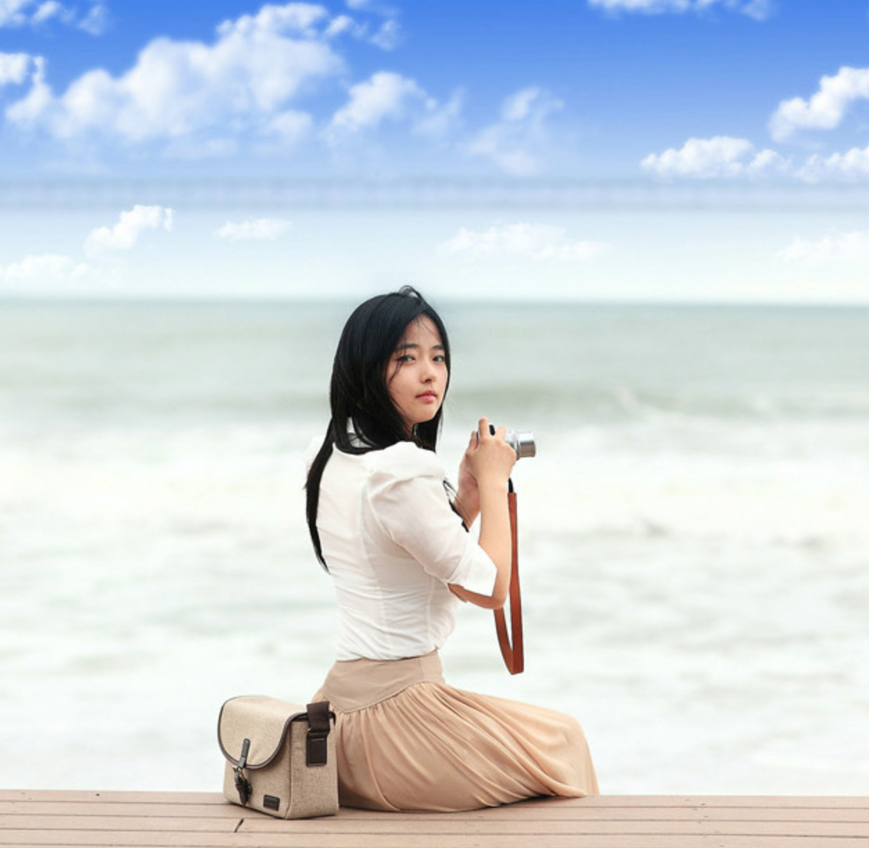 กระเป๋ากล้องยี่ห้อ TRAVEL LIFE ทำจากผ้า สำหรับกล้องDSLR MIRRORLESS