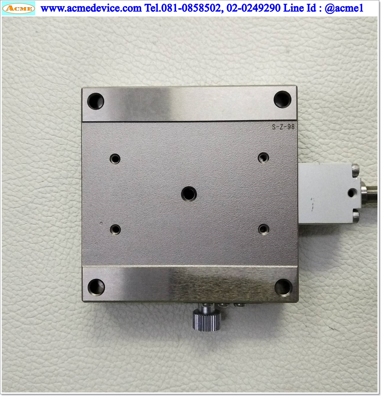 linear Stage รุ่น ???, ขนาด 70 x 70 mm., Stroke 20 mm.