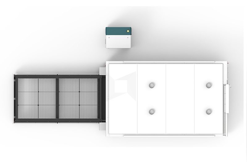 เครื่องตัดเลเซอร์ไฟเบอร์ออฟติกส์ซีเอ็นซีกำลังสูง 4000W HPFL 1530 4000W Fiber Optic CNC Laser cutting