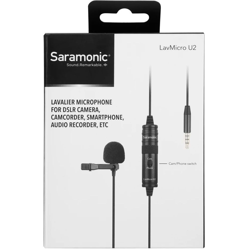 ไมโครโฟน Saramonic LavMicro U2 ใช้ได้ทั้งกล้องและมือถือ [ประกันศูนย์1ปี ออกใบกำกับภาษีได้]