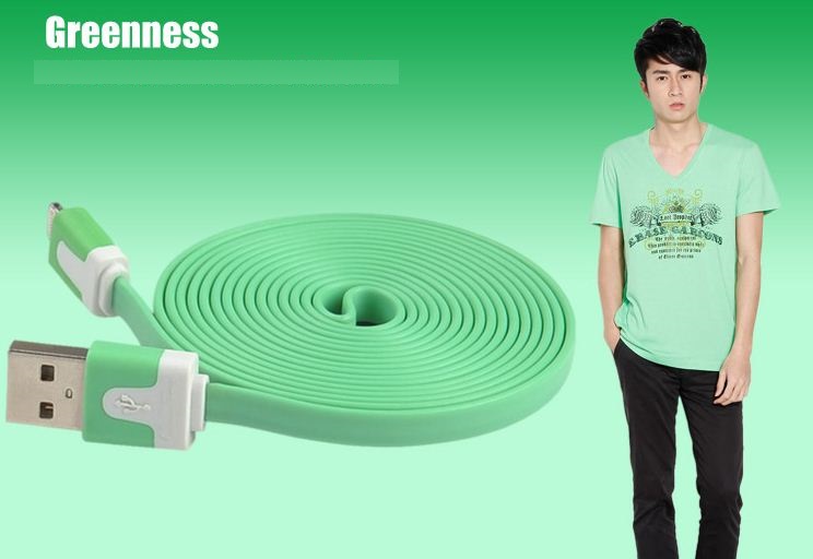 สายชาร์จ USB (แบน) สำหรับ iPhone ยาว 3เมตร