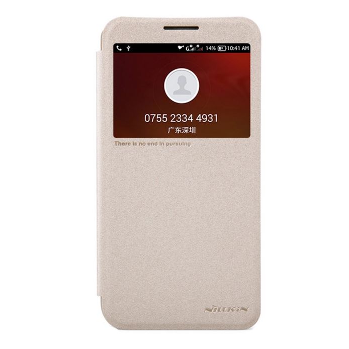 เคสฝาพับ Alcatel Onetouch Flash PLUS จาก nillkin แท้ (สีทอง)