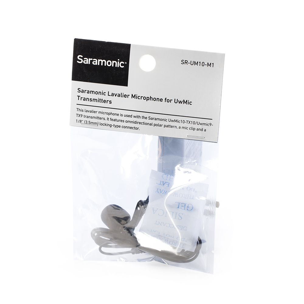 Saramonic SR-UM10-M1 Replacement Lavalier Microphone with Locking 3.5mm Male for Saramonic UwMic9, UwMic10, Uwic10TH, UwMic11TH, VmicLink5, UwMic15, etc รับประกันศูนย์ไทย 1 ปี