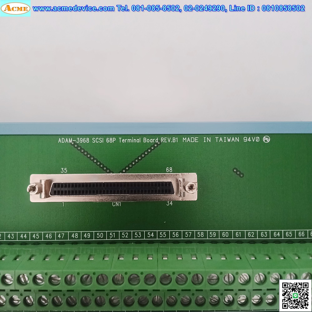 Multifunction PCI Card Advantech รุ่น PCI-1716 REV.A101-4, 16-ch, 16-bit, 1 MS/s or 500 kS/s, & Terminal Board ADAM-3968