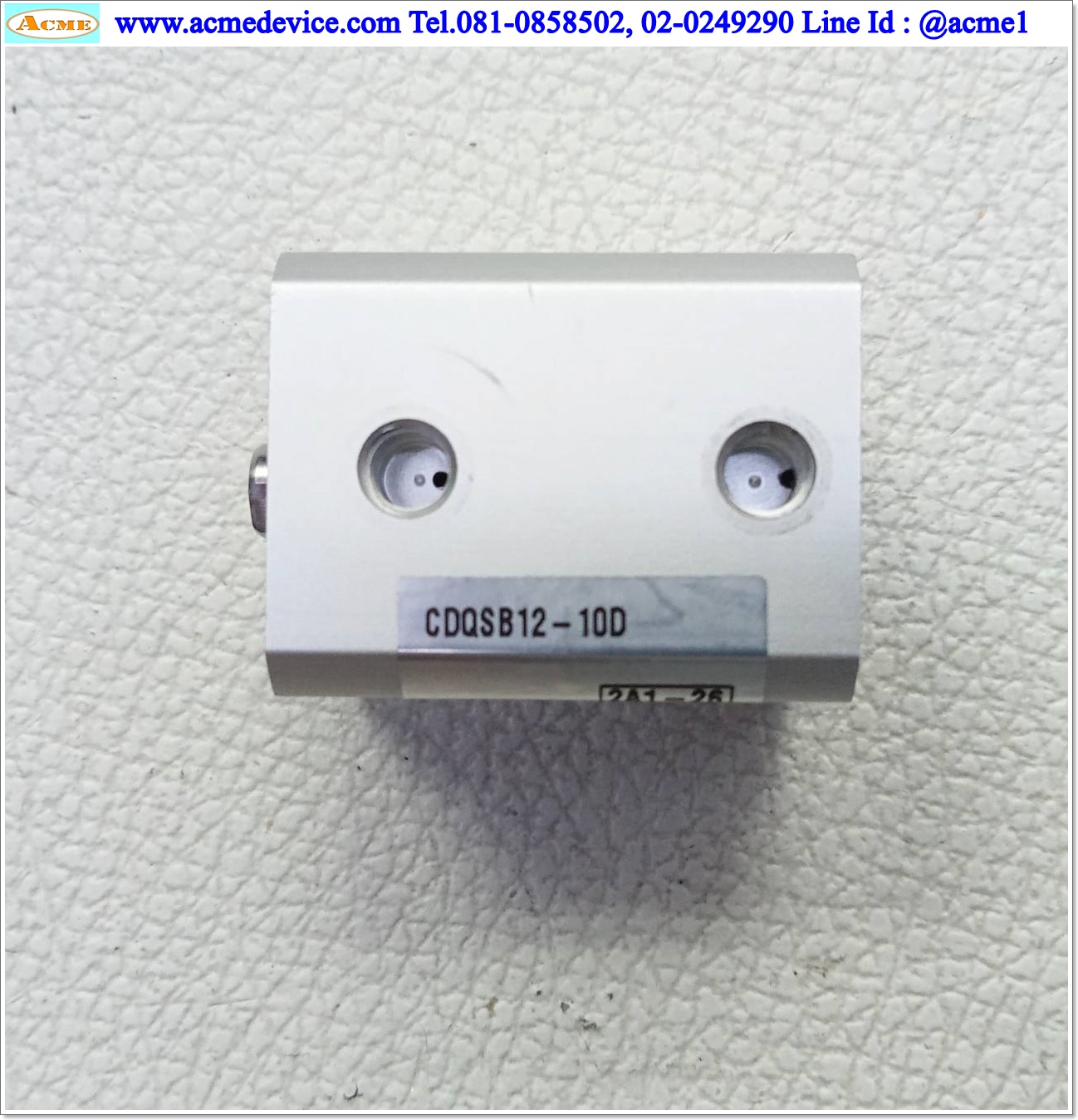 Air Cylinder SMC รุ่น CDQSB12-10D, Bore 12 mm., Stroke 10 mm.