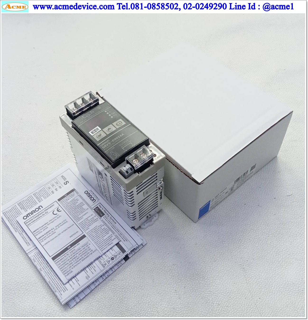 Power Supply Omron รุ่น S8VS-09024A, 24V, 3.75A, 90W