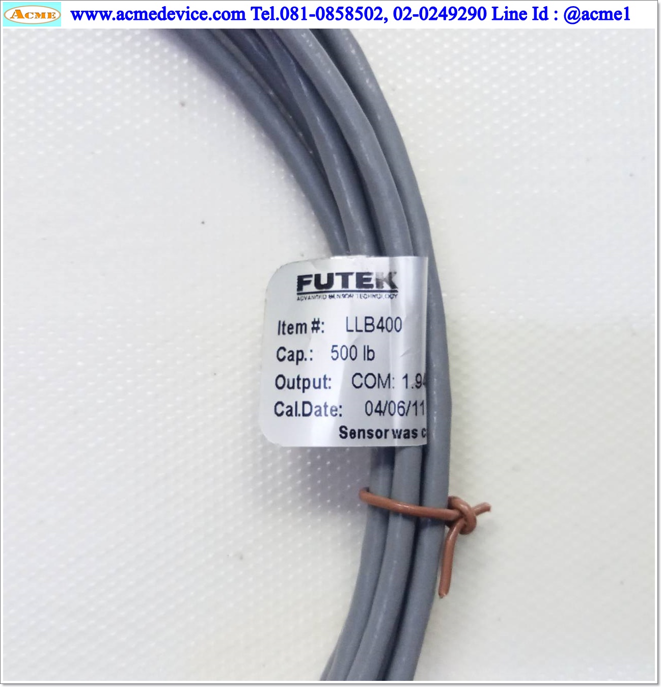 Load Cell Futek รุ่น LLB400, CAP 500 lb, IP64