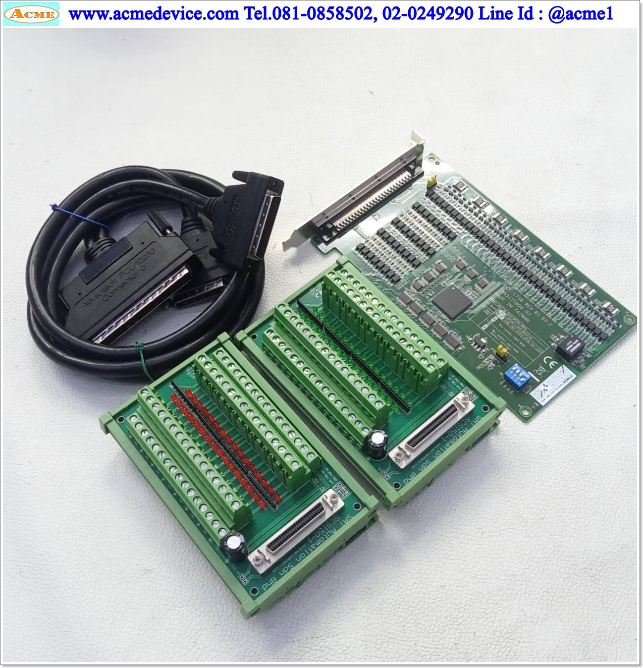 Digital I/O PCI Card Advantech รุ่น PCI-1756-BE, 64-ch, Isolated Digital, 32 isolated DI and 32 isolated DO, Sink (NPN), Connector PCL, Terminal SCSI50-1