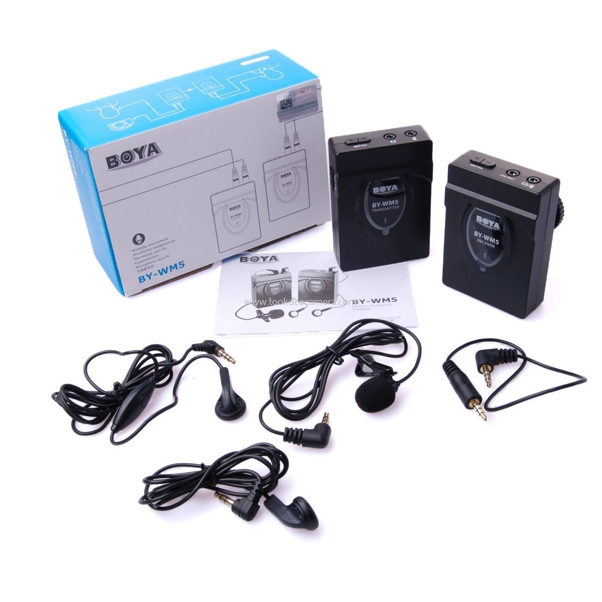 ไมโครโฟนไร้สาย BOYA BY-WM5 Wireless Lavalier Microphone ราคาถูก