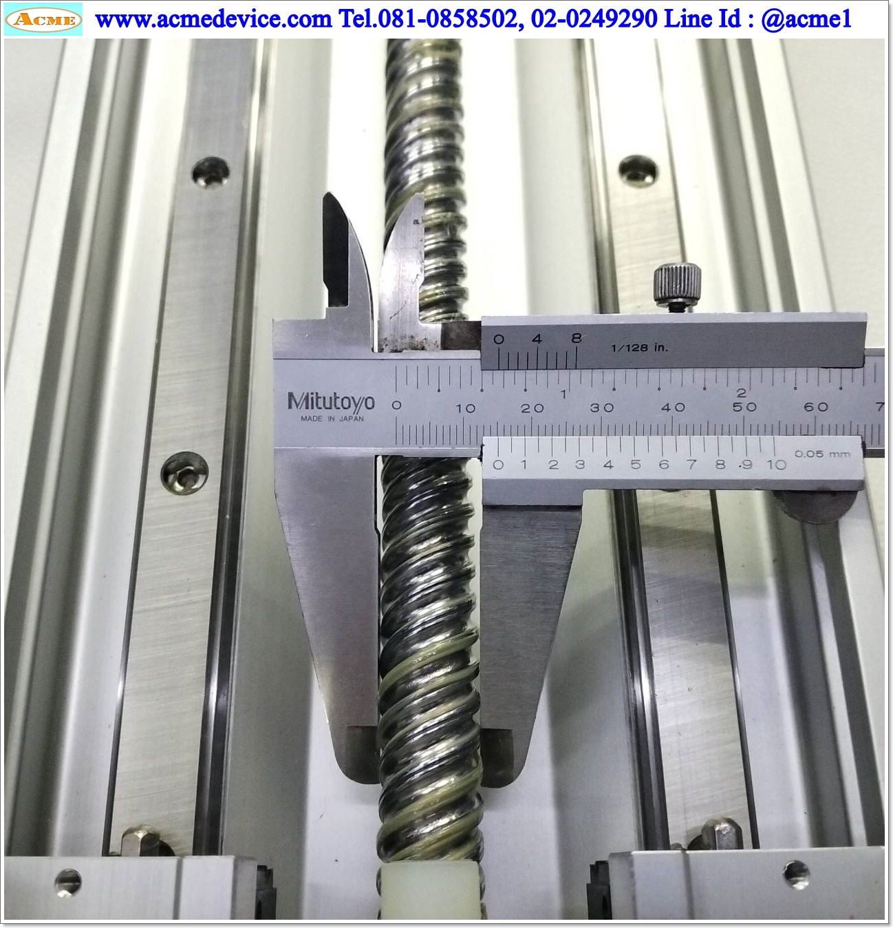 แกนสำเร็จรูป Ball Screw Toyo รุ่น ETH14-L20-600-BM-M20-C4-P, ขนาด 135 x 860 mm., แกนโต 15 mm., Stroke 600 mm., Pit 20 mm.
