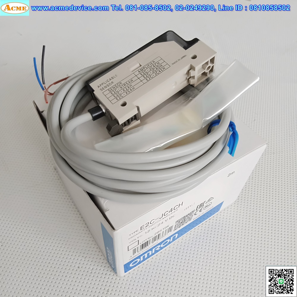 Proximity Amp Omron รุ่น E2C-JC4CH, 3wire, NPN, NO, NC