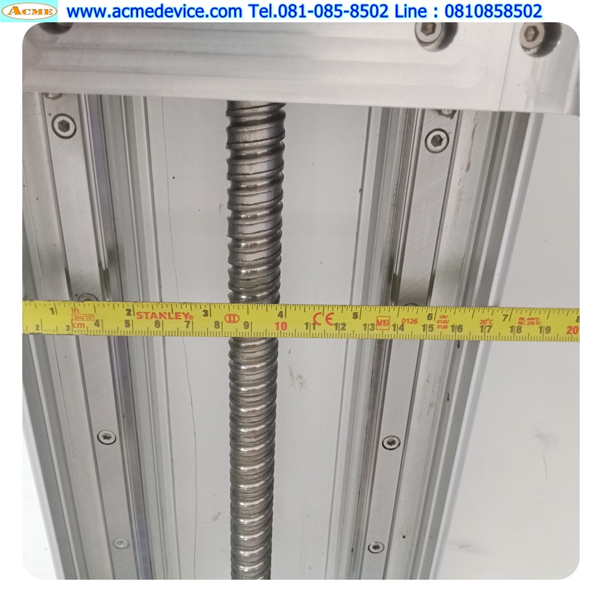 แกนสําเร็จรูป Ball Screw ??? รุ่น ???, ขนาด 190 mm x 550 mm, Stroke 385 mm, Pit 10 mm