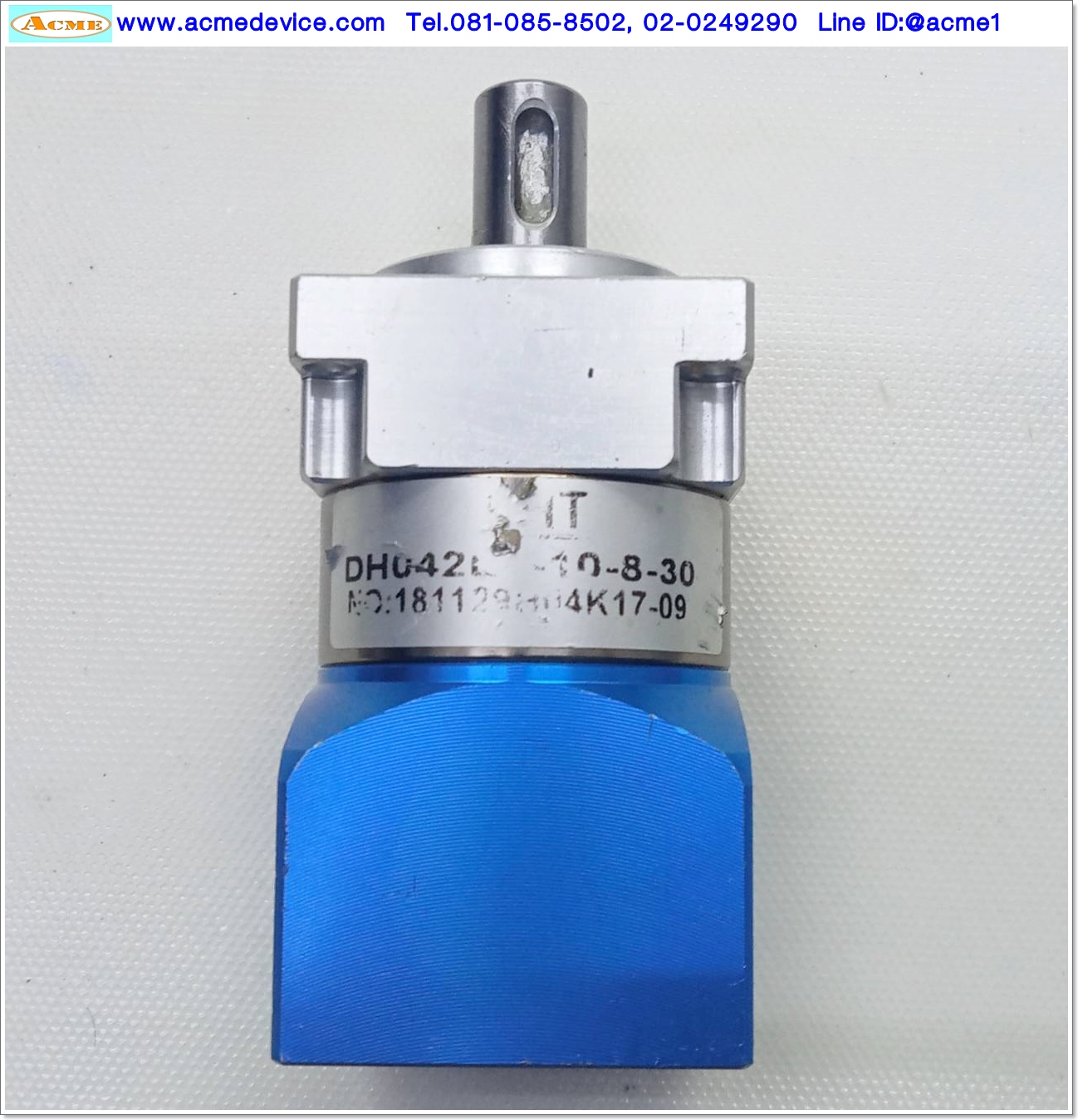 Gear Head PHT รุ่น DH042L1-10-8-30, Ratio 10:1, (เพลาเข้า 8 mm., ออก 12 mm.), for 100w