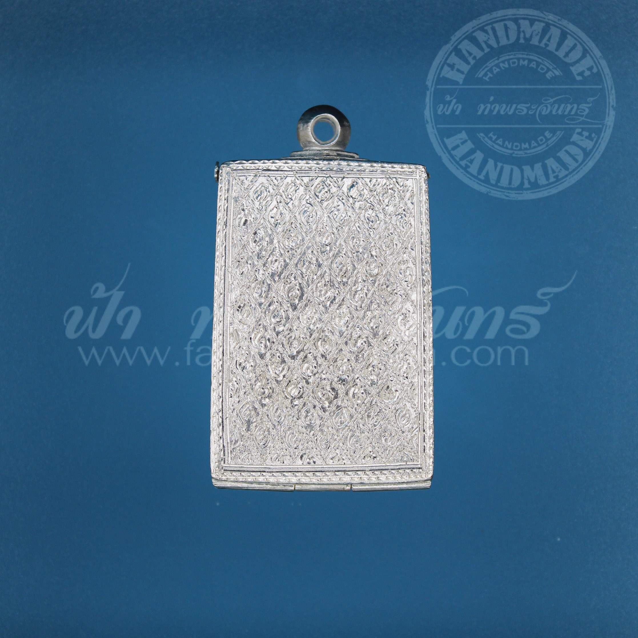 ตลับสมเด็จ ปิดหลัง เงินแกะลาย 92.5%