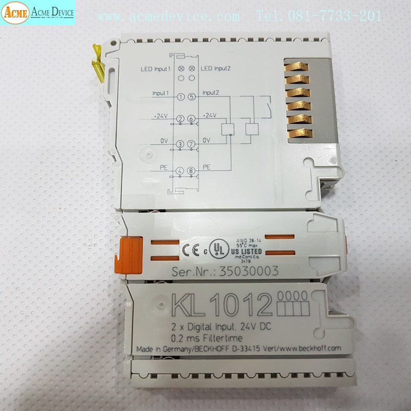 PLC BECKHOFF รุ่น KL1012, Digital Input