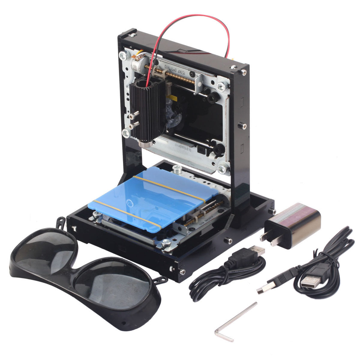 เครื่องยิงเลเซอร์มาค์กลิ้ง 500mW Mini USB DIY Laser Printer Engraver Laser Engraving Cutting Machine