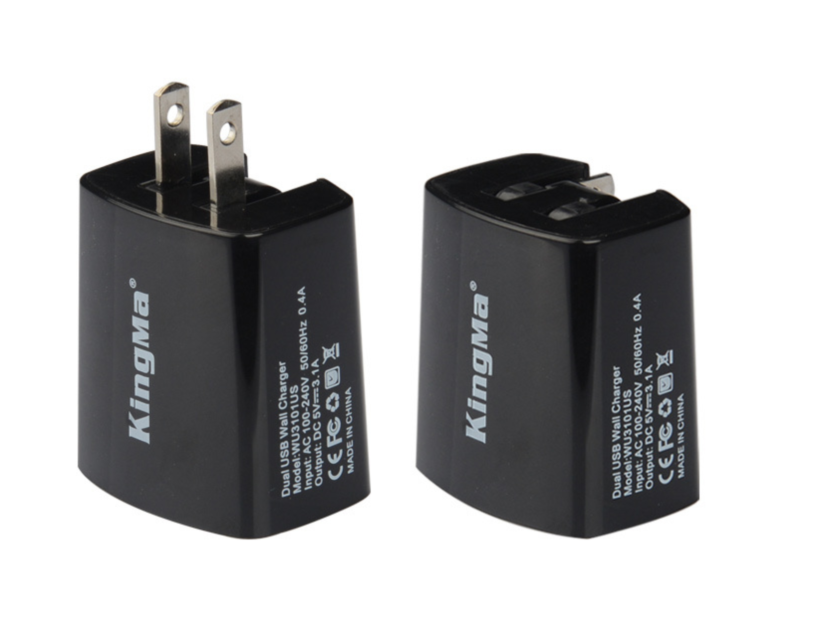 หัวชาร์จยี่ห้อKingma 3.1Aสำหรับชาร์จแท่นชาร์จแบตเตอรี่,ชาร์จมือถือ ,PowerBank