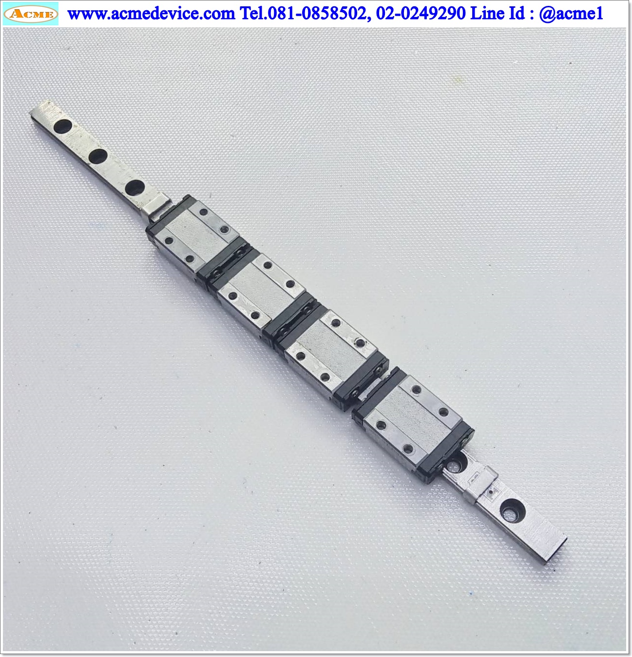 Linear Block and Rail NB รุ่น SEB9A, รางสไลด์ขนาด 9 mm. x 230 mm. (4 Block)