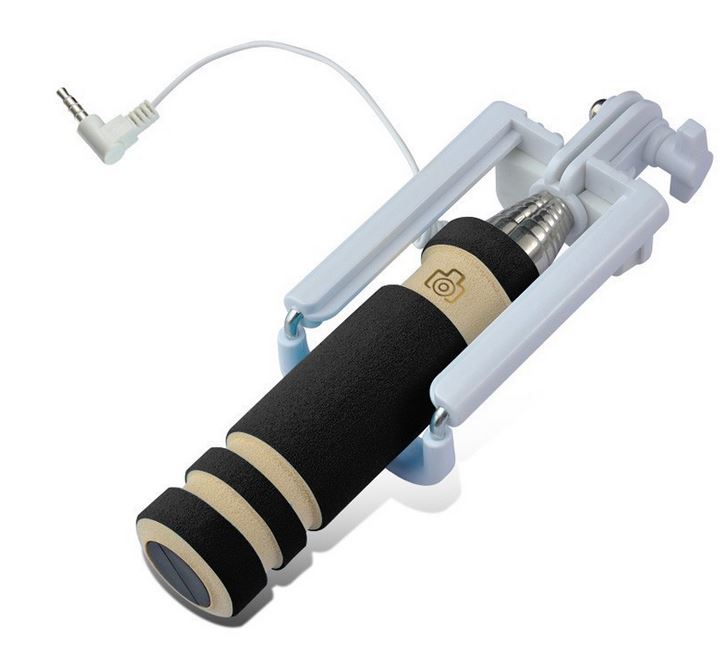 ไม้เซลฟี่ monopod (สีดำ) พร้อมเลนส์และของแถม