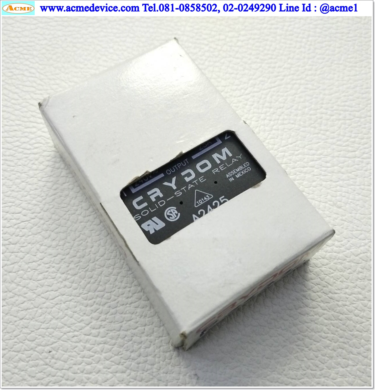 Solid State Crydom รุ่น A2425, Input 90 to 280 Vac, Output 240 Vac, 25A