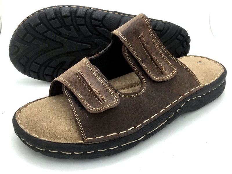 Leather sandals without backstrap (men)
