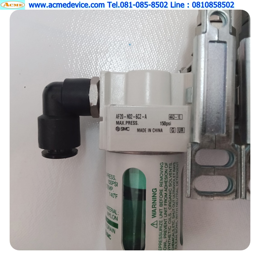 Soft Start SMC รุ่น AV2000-N02-5DZB+AF20-N02-6CZ-A