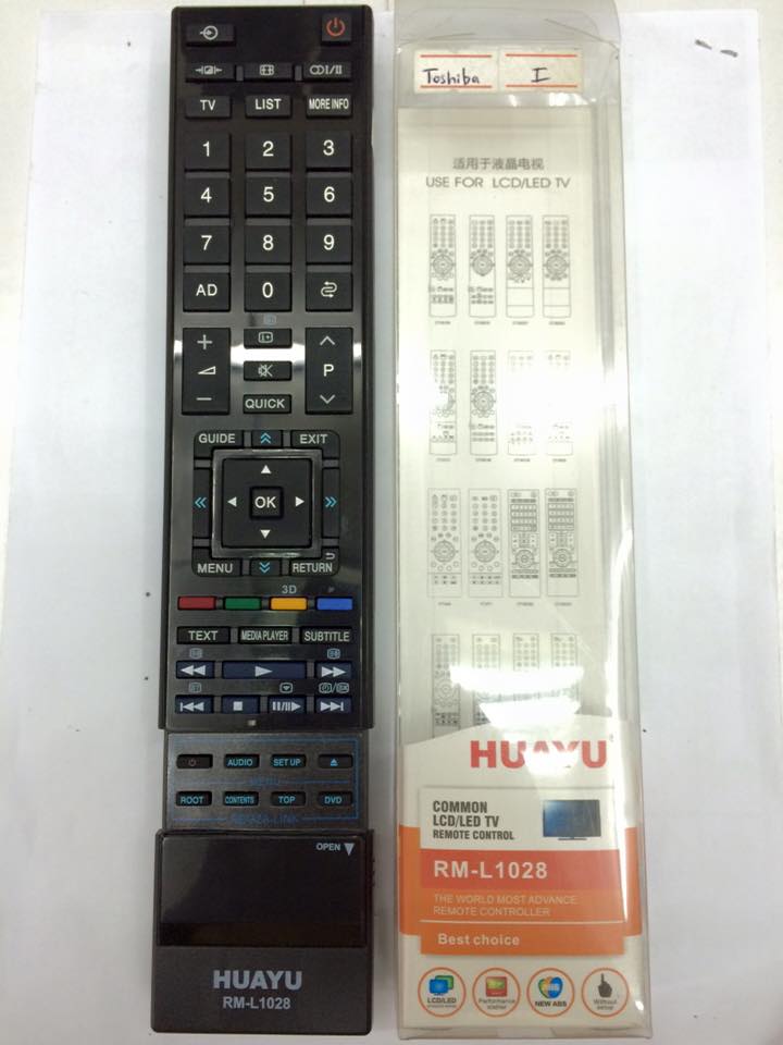 รีโมทรวมทีวี Toshiba ใช้ได้ทุกรุ่น รุ่นL1028