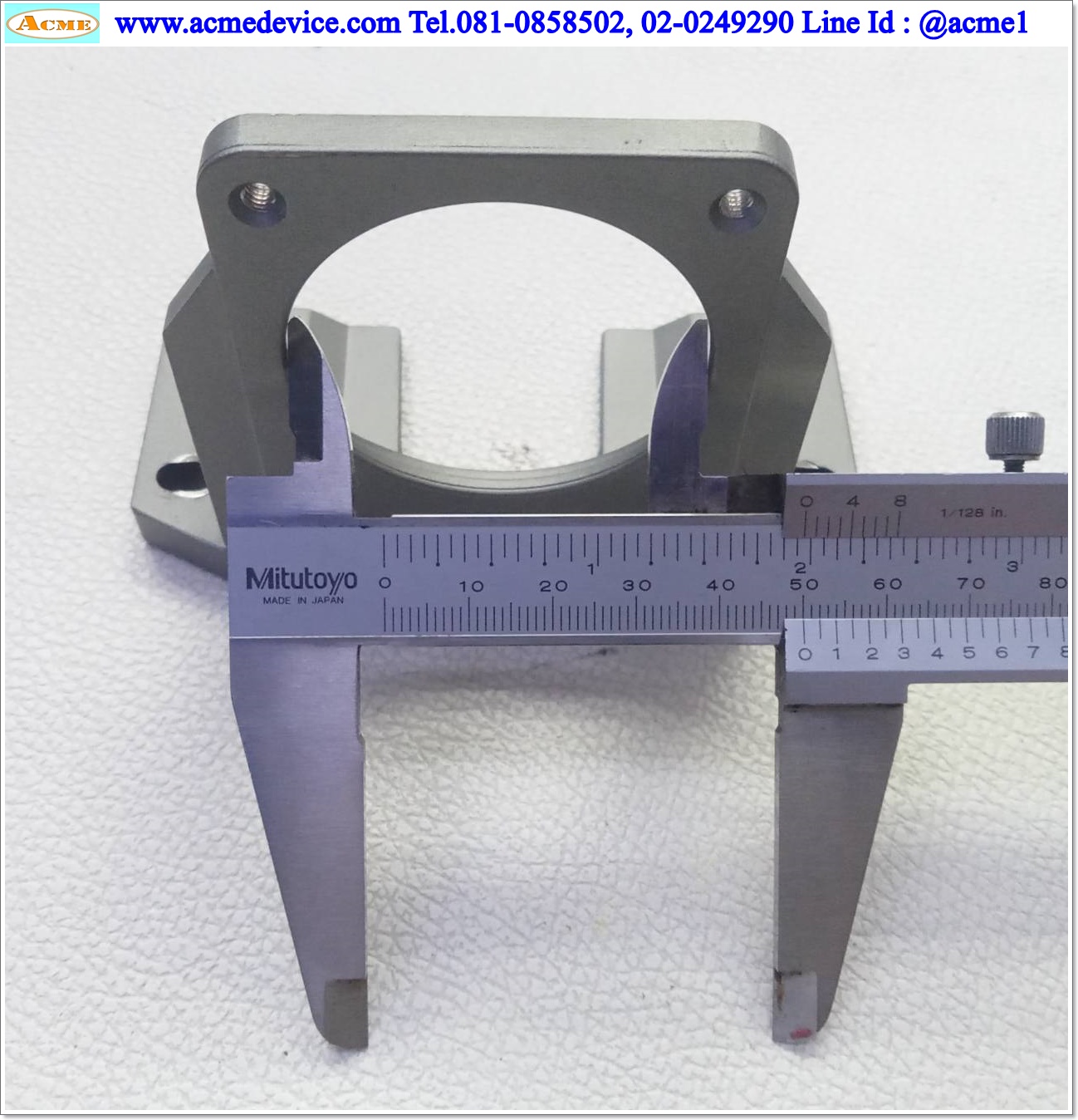 หน้าแปลนมอเตอร์ Oriental Motor รุ่น SOL2M4F, ระยะรูยึด 52 mm, Dai 50 mm.