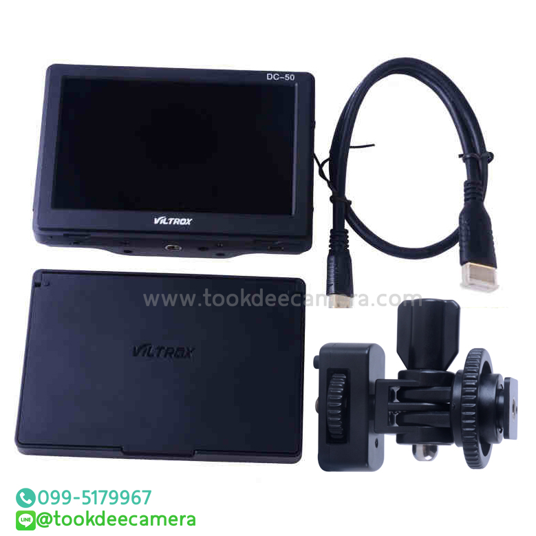 จอภาพViltrox DC-50 HDMI ขนาด 5นิ้ว สำหรับกล้อง DSLR หรือกล้องวิดีโอ