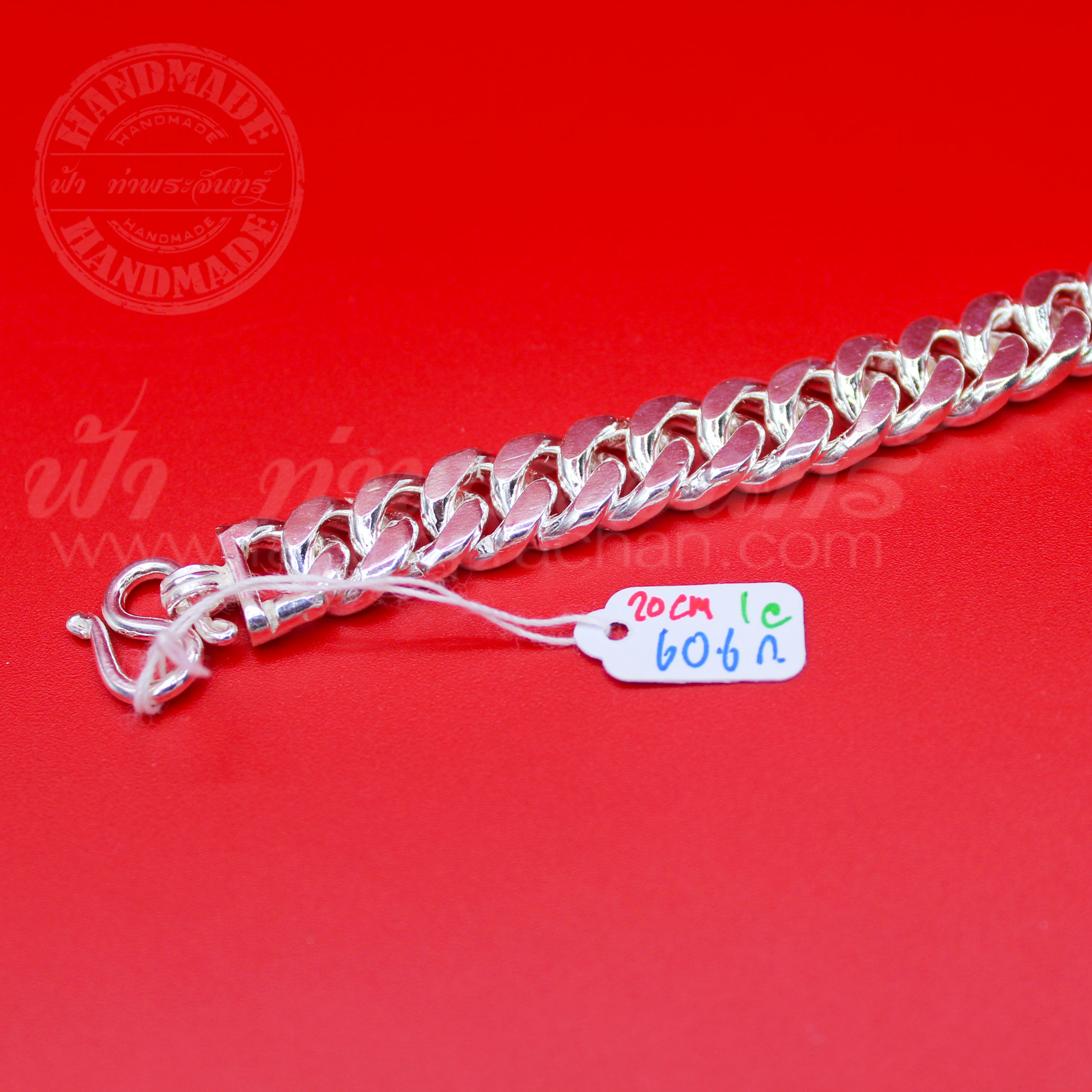 กำไลข้อมือเงินแท้ 92.5% ลายเลส