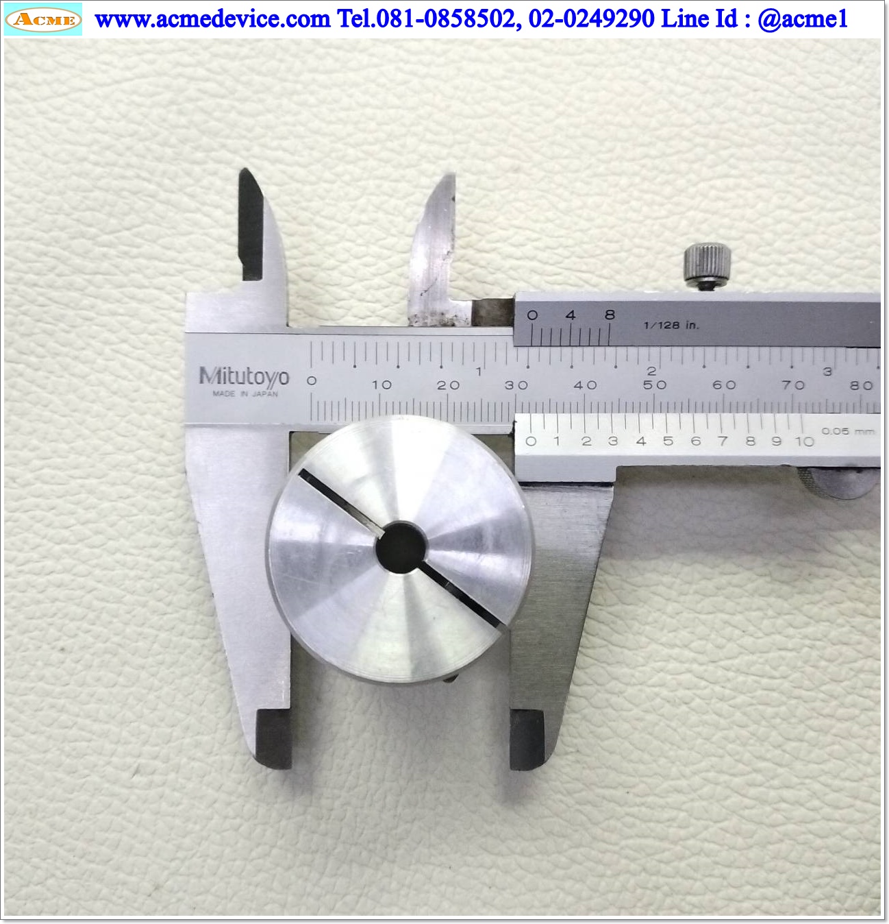 Coupling Aluminum ขนาด ID 6/10 mm, OD 32mm, L 40mm