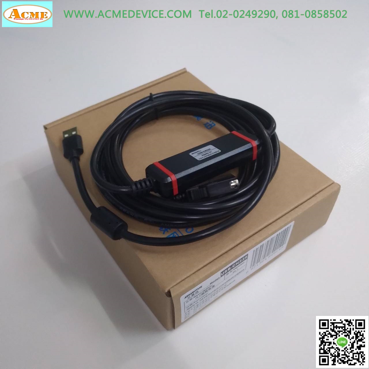 Download cable สายโหลด รุ่น USB-CN226, ใช้กับ PLC Omron รุ่น CJ/CS/CPM2C/CQM1H (FTDI)