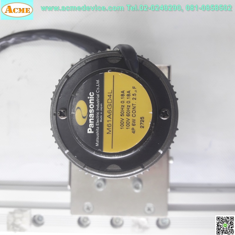 Conveyor & Motor Panasonic M61A6GD4L, 6W, 4P + Gear M6GA18B, ระยะ 760 mm. หน้ากว้าง 3 mm., 100Vac (คอนเวเยอร์)