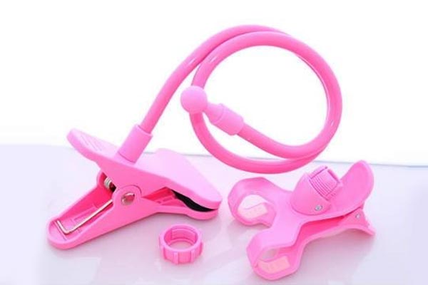 ที่หนีบ/ยึด มือถือ SmartPhone สีชมพู