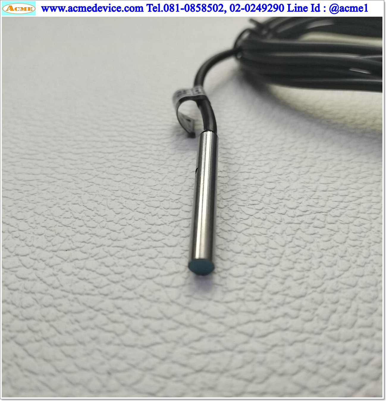 Proximity รุ่น E2E-CR8C1, M4, ระยะ 0.8mm, 3wire, NPN, NO, Shielded, Inductive