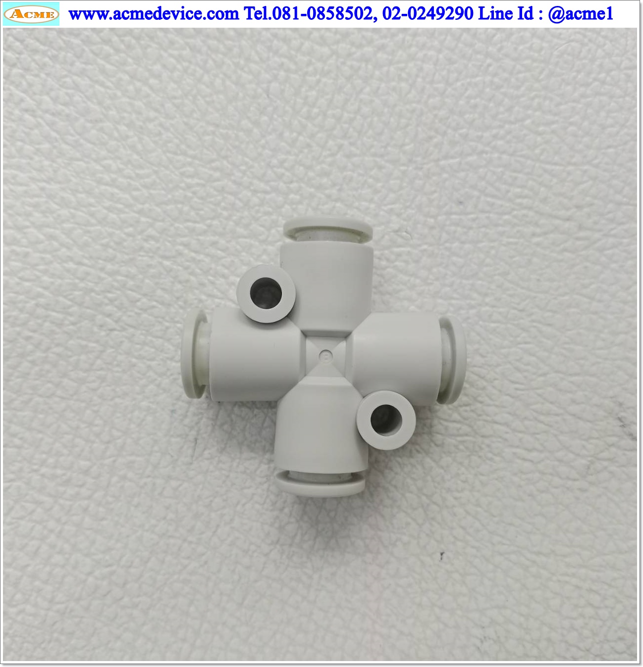 ข้อต่อลม SMC รุ่น KQ2TX08-00A1, Cross, สายลม 8 มม.