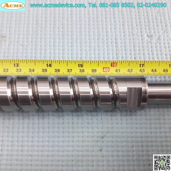 Ball Screw Tsubaki รุ่น 31N-0114-41, เพลาโต 32 mm, ยาว 665 mm, Stroke 410 mm, Pit 15 mm