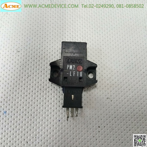 Photoelectric Panasonic/SUNX รุ่น PM2-LF10, ระยะ 2.5-8mm, Light-ON, Dark-ON, NPN