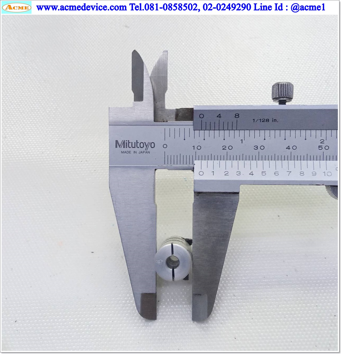 Coupling ขนาด ID 4/4mm, OD 12mm, L 18.5mm, Slit Coupling