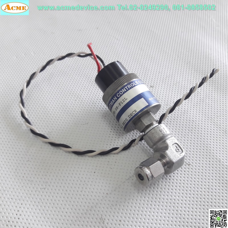 Pressure Whitman รุ่น P117G-3H-F12L, 1.5PSIG (0.103Bar), Output Contact, 1/8