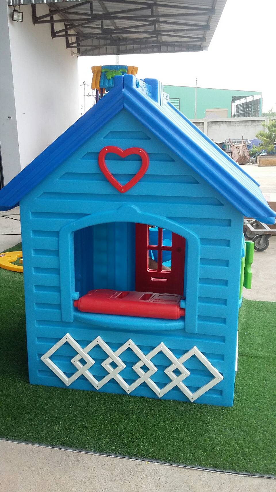 บ้านหรรษา (สีฟ้า) บ้านของเล่นเด็ก ของเล่นเสริมพัฒนาการ