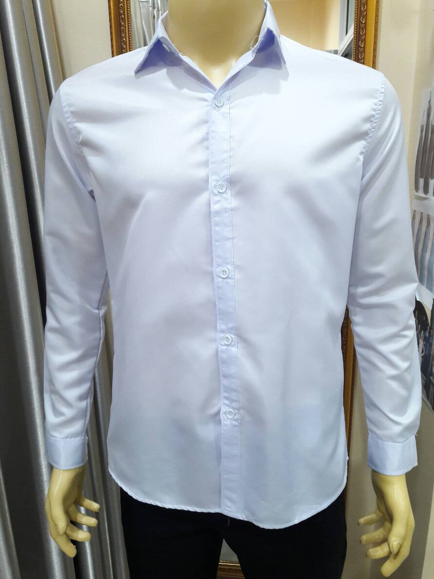 เสื้อเชิ๊ตผู้ชายสีขาว(L)