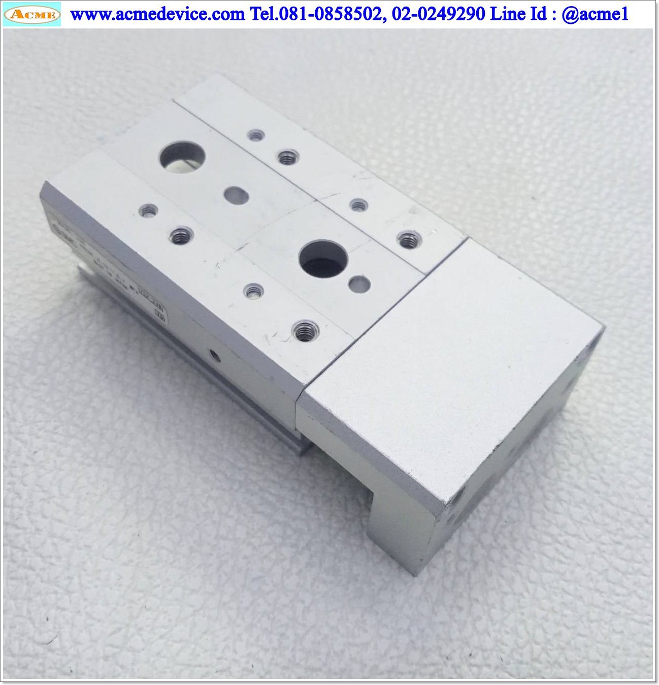 Guide Cylinder SMC รุ่น 13-MXS8L-20A, Bore 6 mm., Stroke 20 mm.
