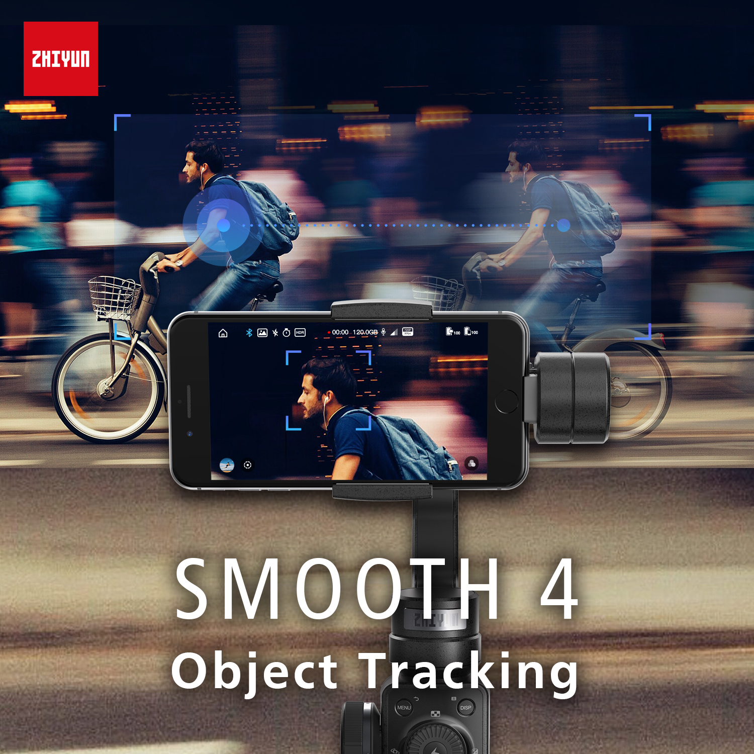 Zhiyun Smooth4 Smartphone Gimbal (Black) รับประกันศูนย์ไทย 1 ปี