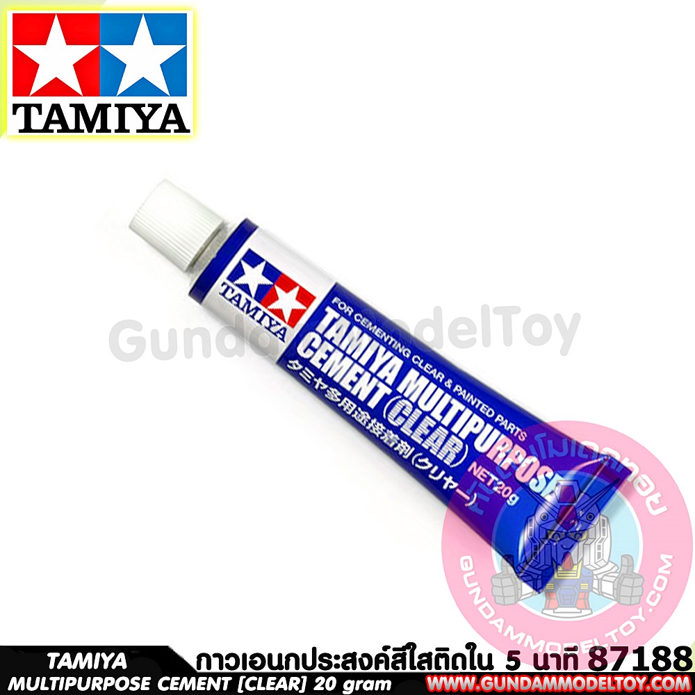 TAMIYA MULTIPURPOSE CEMENT [CLEAR] เครื่องมือ อุปกรณ์ต่อโมเดล กันดั้ม กันพลา