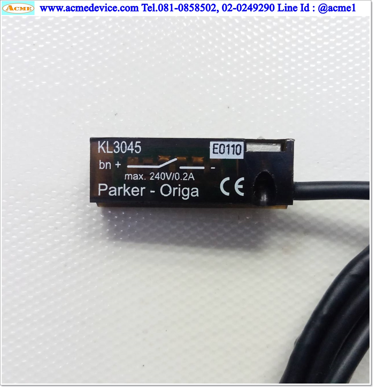 Reed Switch Parker-Origa รุ่น KL3045, 2wire, NO, 10-240V AC/DC